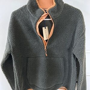 Sherpa half zip fleece